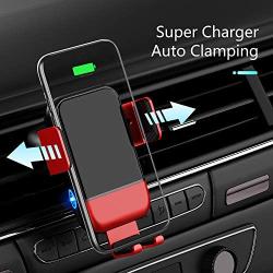 VVCAR Wireless Car Charger, CHGeek 10W Qi Fast Charging Auto Clamping Car Mount Windshield Dashboard Air Vent Phone Holder for iPhone 11 11 Pro Max Xs MAX XS XR X 8+, Samsung Galaxy S10+ S9+ S8 Note 9