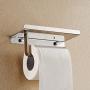 Baitaihem Toilet Paper Holder SUS304 Stainless Steel Wall Mount Bathroom Paper Shelf for Mobile Phone Rack Wall Mount Tissue Holder