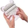 17-Key Kalimba Thumb Piano Musical Gift Transparent Acrylic Material with Carry Bag Tuning Hammer + Wooden Thumb Piano Stand