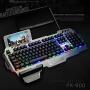 ZeeDix PK-900 Colorful Backlight Gaming Keyboard 104 Keys Waterproof ABS Metal Keyboard for Gamer