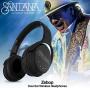 ZEBOP by Carlos Santana Bluetooth Over-Ear Headphones, Hi-Fi Stereo Wireless Headset, Memory Foam Earmuffs, Built-in Mic, Wired Mode PC/Smartphone/TV, Folding