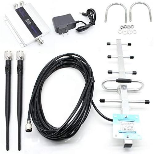 Mobile Signal Repeater Booster Amplifier 900MHz, 2G 3G 4G Cell Phone Call Signal Repeater + Antenna for Boosting Extending Mobile Phone Signal