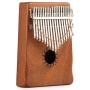 Donner 17 Key Kalimba Thumb Piano Solid Finger Piano Mahogany Body DKL-17 With Hard Case