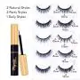 KRONA Magnetic Eyelashes With Eyeliner Kit - Magnetic Eyeliner set - Reusable Falsies With Tweezer - Natural Long Full & Dramatic Looking Eyelashes Set - No More Glue Easy To Wear KRONA Magnetic Eyelashes With Eyeliner Kit - Magnetic Eyeliner set - Reusable Falsies With Tweezer - Natural Long Full & Dramatic Looking Eyelashes Set - No More Glue Easy To Wear