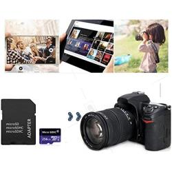 Micro SD SDXC Card 256GB Memory Card High Speed Class 10 with Free Adapter, Designed for Android Smartphones