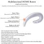 Ear Hook Bluetooth Wireless Headphone,Non Ear Plug Headset with Microphone,Single Ear Noise Cancelling Earphone Painless Wearing with Earbud Case for Android Smartphones,iPhone X 8 7 6 (Silver)