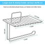 SPACEREST Adhesive Toilet Paper Holder with Shelf - SUS 304 Stainless Steel Toilet Paper Roll Holder -Chrome