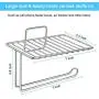SPACEREST Adhesive Toilet Paper Holder with Shelf - SUS 304 Stainless Steel Toilet Paper Roll Holder -Chrome SPACEREST Adhesive Toilet Paper Holder with Shelf - SUS 304 Stainless Steel Toilet Paper Roll Holder -Chrome