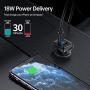 USB C PD Car Charger, 2Pack CHOETECH 36W Dual Port Fast Type C Car Adapter with 18W Power Delivery & Quick Charge 3.0 for iPhone SE/11/11 Pro/11 Pro Max/XS,Samsung S20/Note 10/S10, iPad Pro 2020