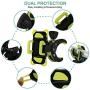 ihens5 Bike Phone Mount, Motorcycle & Mountain Bike Handlebar Phone Mount Bicycle Golf Cart Stroller Cell Phone Holder with Rubber Strap 360 Degrees Rotate for iPhone X 8 7 6 6s Plus Samsung (Green)