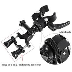 Bike Camera Holder Bicycle Handlebar Mount Holder Motorcycle Handlebar Action Camera Gimbal Stabilizer Tripod Holder for Osmo Feiyu Zhiyun Q