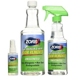 ZORBX Unscented Multipurpose Odor Remover Safe for All, Carpet , Hardwood , Tile , Fabric Odor Eliminator, No Perfumes or Fragrances, Stronger and Safer Odor Remover Works Instantly (Value Pack)