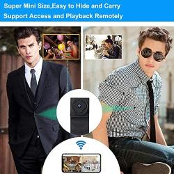 Mini WiFi Hidden Camera DIY Spy Camera,1080P Wireless Spy Nanny Cam,Remote Monitoring and Live View Via Smartphone APP,Easy Setup Security Camera for Home, Nanny, Car, Office, Room, Indoor, Outdoor