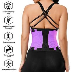 VENUZOR Waist Trainer Belt for Women - Waist Cincher Trimmer Weight Loss Ab Belt - Slimming Body Shaper Belt - Sport Workout Back Support Girdle Belt