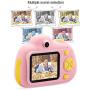 omzer Kids Camera for 4-8 Year Old Girls, Shockproof Cameras Great Mini Child Camcorder for Little Girl with Soft Silicone Shell for Outdoor Play,Pink(16G SD Card Included)