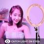 Selfie Ring Light with Tripod Stand with Phone Holder for, Live Stream,Self-Portrait Shooting (Pink,1 X Fill Light +1 X Mobile Phone Clip +1 X Remote Control, 11.8in)