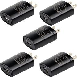 Retevis RT22 Charger Adapter 5V 1A Original USB Adapter Charger for Retevis H-777 RT22 RT27 RT21 H-777S Walkie Talkie Retekess V115 FM Radio (5 Pack)