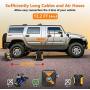 FIRSTNOA New Portable Air Compressor Tire Inflator, Tire Pump with Emergency LED Light and Digital Pressure Gauge for Car Tires 12V DC, Auto Air Pump for Car Bicycle Motorcycle and Other inflatables FIRSTNOA New Portable Air Compressor Tire Inflator, Tire Pump with Emergency LED Light and Digital Pressure Gauge for Car Tires 12V DC, Auto Air Pump for Car Bicycle Motorcycle and Other inflatables