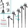 Regetek Camera Tripod Travel Monopod (70" Aluminum Professional Video Camera Mount Leg) Adjustable Stand with Flexible Head for Canon Nikon Dv DSLR Camcorder Gopro Cam& Carry Bag & Cellphone Mount