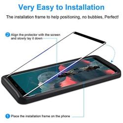 [2 Pack] QITAYO Screen Protector for Samsung Galaxy S9, HD-Clear [Bubble-Free][Case Friendly] [Alignment Frame] Tempered Glass Screen Protector Compatible with Samsung Galaxy s9
