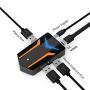 PUBG Digital HDMI Converter Bluetooth Adapter 4K Big Screen Mobile Game Expander Keyboard Mouse Gaming Converter Plug & Play For PUBG Android ios Phone to PC