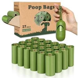 Yingdelai Dog Poop Bag 540 Counts - Biodegradable Dog Waste Bags with 1 Dispenser, Large Pet Waste Bags for Doggy (Scented)