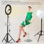 Ring Light 10" with Two Phone Holders & Tripod Stand and Bluetooth Remote for YouTube Video, Desktop Camera Led Ring Light for Streaming, Makeup, Selfie Photography Compatible with iPhone Android Ring Light 10" with Two Phone Holders & Tripod Stand and Bluetooth Remote for YouTube Video, Desktop Camera Led Ring Light for Streaming, Makeup, Selfie Photography Compatible with iPhone Android