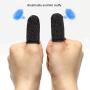 DYSQO 4 Pcs Pubg Finger Sleeves Ector Gaming Controller Finger Cover Sweat Proof Gaming Finger Gloves Non-Scratch Sleeve Sensitive Mobile Touch Screen Sleeves Best for PUBG Shoot and Aim Keys