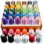 New brothread 42 Spools 1000M (1100Y) Polyester Embroidery Machine Thread Kit for Professional Embroiderer and Beginner