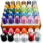 New brothread 42 Spools 1000M (1100Y) Polyester Embroidery Machine Thread Kit for Professional Embroiderer and Beginner