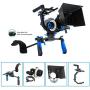 Morros DSLR Rig Movie Kit Shoulder Mount Rig + Follow Focus + Matte Box + Adjust Platform+ C Shape Support Cage +Top Handle for All DSLR Cameras and Video Camcorders
