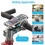 Bike Mount, Pobon Detachable 360° Rotation Bicycle Phone Holder, Universal Bike Rack Handlebar & Motorcycle Cradle Clamp Compatible with iPhone 11 Pro Max/X/8/7 Plus, Samsung Galaxy S20/S10/S9/Note 10