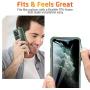 ESR Air Armor Designed for iPhone 11 Pro Max Case [Shock-Absorbing] [Scratch-Proof] [Military Grade Protection] Hard PC + Flexible TPU Frame, for The iPhone 11 Pro Max (2019), Transparent Dark Green