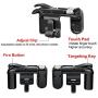 Mobile Game Controller, TraderPlus 2 Pair Sensitive Shoot and Aim Triggers Buttons for PUBG, Knives Out, Rules of Survival (Left and Right) Mobile Game Joystick Gamepad for Android iPhone