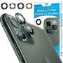 Power Theory iPhone 11 Pro & iPhone 11 Pro Max Camera Lens Protector - Easy Installation [Premium Tempered Glass] [Midnight Green]