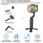 FeiyuTech Handheld Gimbal Stabilizer for Smartphone Mini Anti-Shake Foldable Gimbal Tripod Selfie Stick for iPhone Samsung Android Phone Video Live Vlog Youtuber Recording with App Control