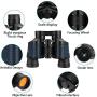 10x36 Binoculars, Suitable for Low Light Night Vision, Large Eyepieces, 10 Seconds Quick Focus, Waterproof Wide-Angle Compact Adult/Child Bird-Watching Telescope, Binoculars for Hunting, Concerts