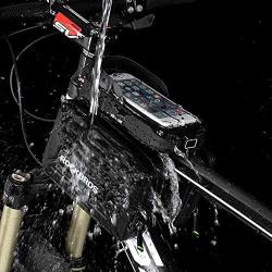 MUMA Bike Frame Bag, Bicycle Phone Holder Mount Bag Pannier, Waterproof Cycling Front Top Tube Pouch,for Smartphones Up to 6.2