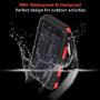 Solar Charger YOESOID 20000mAh Portable Outdoor Waterproof Solar Power Bank, Camping External Backup Battery Pack Dual 5V USB Ports Output, 2 Led Light Flashlight with Compass