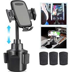 Car Cup Holder Phone Mount,Upgraded Phone Holder for Car, Automobile Adjustable Smart Cell Phone Cradle Car Mount for iPhone 11 Pro/XR/XS Max/X/8/7 Plus/6s/Samsung S10+/Note 9/S8 Plus/S7 Edge