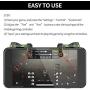 【1 Pair】 Mobile Game Controller Gamepad Compatible with PUBG Mobile/Fortnitee Mobile/Call of Duty Mobile, Compatible with iPhone/Android, IFYOO Z108 Sensitive Shoot and Aim L1R1 Triggers