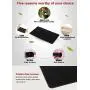 Tianmei 10.6in x 6.1in Extra Large Size Anti-Slip Rubber Pad, Car Dashboard Universal Non-Slip Mat use for Cell Phones, Sunglasses, Keys, Coins and More (Pure Black)
