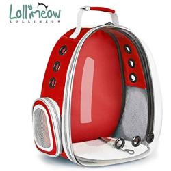 Lollimeow Pet Carrier Backpack, Bubble Backpack Carrier, Cats and Puppies,Airline-Approved, Designed for Travel, Hiking, Walking & Outdoor Use