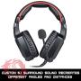 Game Lab Phantom LED Over-Ear Surround Sound Gaming Headset Noise Cancelling Mic Bundle with Stand (Black) for PC, Xbox One, PS4, Nintendo Switch, Mac, Desktop, Laptop, Computer, VR, Android, iOS