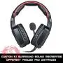 Game Lab Phantom LED Over-Ear Surround Sound Gaming Headset Noise Cancelling Mic Bundle with Stand (Black) for PC, Xbox One, PS4, Nintendo Switch, Mac, Desktop, Laptop, Computer, VR, Android, iOS