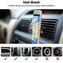 IVSO Finger Ring Stand, Cell Phone Ring Holder 360 Rotation Ring Car Mount for All Smartphone,Finger Grip Rings (Black and Rosegold)