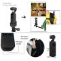 Kitspeed Expansion Accessories Kit for DJI OSMO Pocket Action Camera,Including Mobile Phone Holder,Extension Base,Tripod,Car Suction Cup Bracket,Strap Clip and More