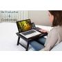 Sofia + Sam Multi Tasking Laptop Bed Tray – Bamboo Lap Desk – Folding TV Tray Table – Smartphone Tablet Lap Tray – Homework Study Reading Eating Food - Walnut