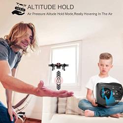 SANROCK GD65A Drone for Kids and Beginners, RC Mini Drone Quadcopter with Extra Battery, RTF 4 Channel 2.4G 6-Gyro Remote Control Aircraft with One Key Return, Great Gift for Boys and Girls(Red)