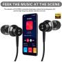 Tuddrom Earphones, H2 in-Ear Wired Headphones with Microphone and Volume Control, Noise Isolating, Powerful Bass Sound, Earbuds for iPhone, iPod, iPad, Samsung, MP3 Players, Laptop and More (Black)